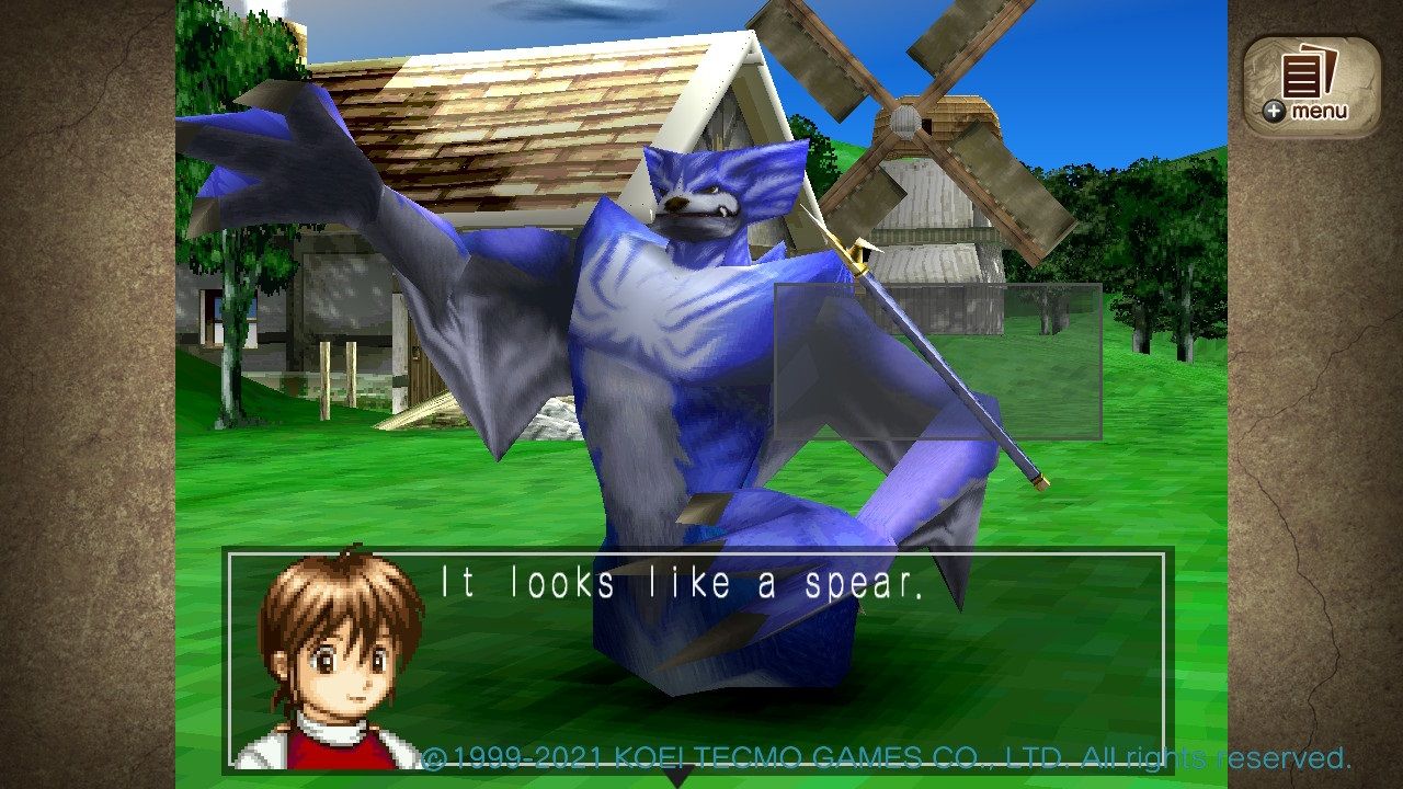 Monster Rancher 2 monster finding the spear