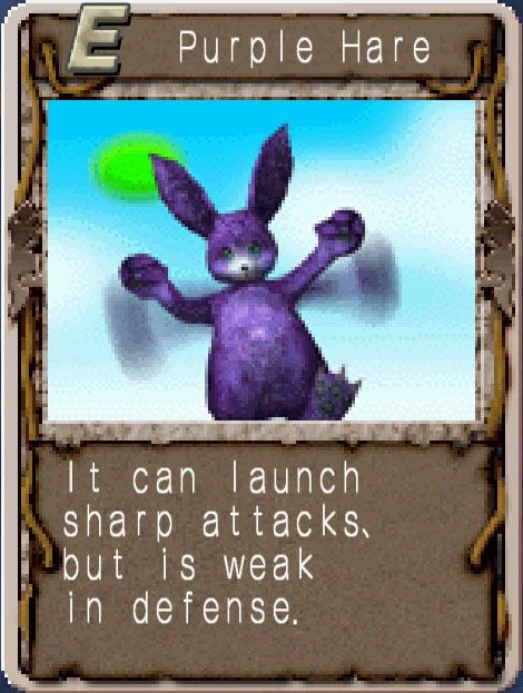 Monster Rancher 2 purple hare