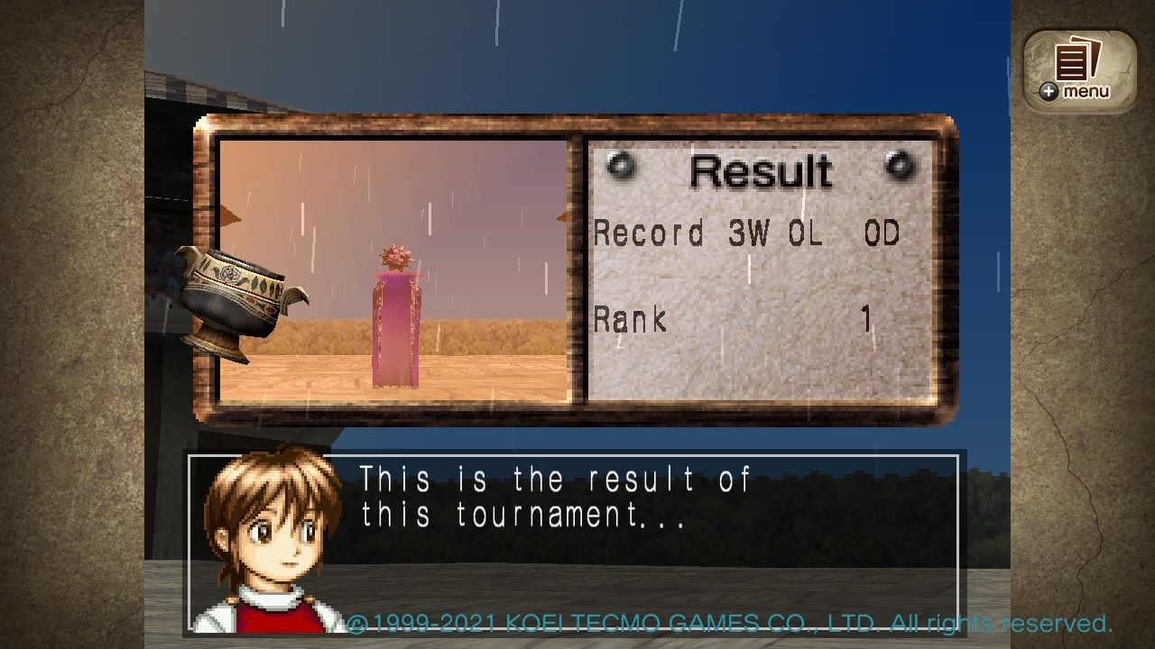 Monster Rancher 2 tournament results