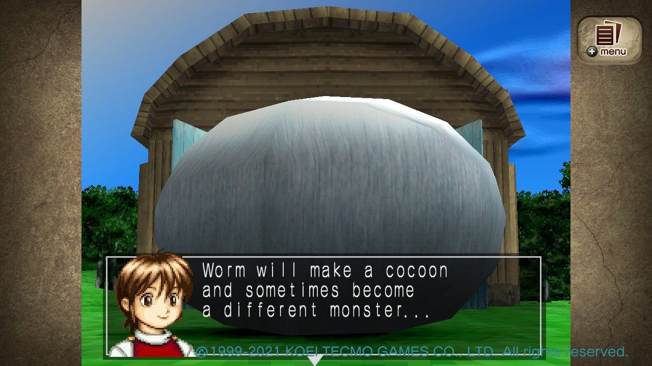 Monster Rancher 2 worm cocoon