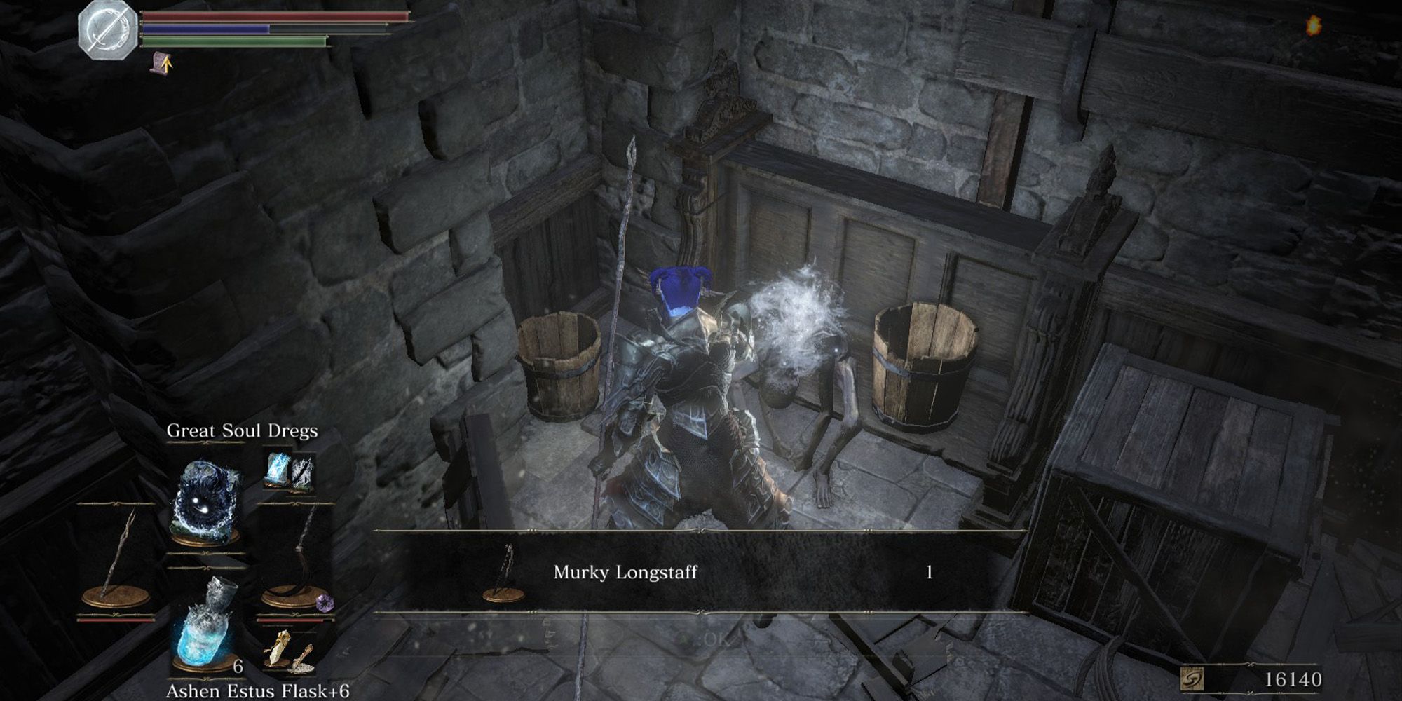 Murky Longstaff Location in the Dreg Heap of Dark Souls 3 The Ringed City DLC