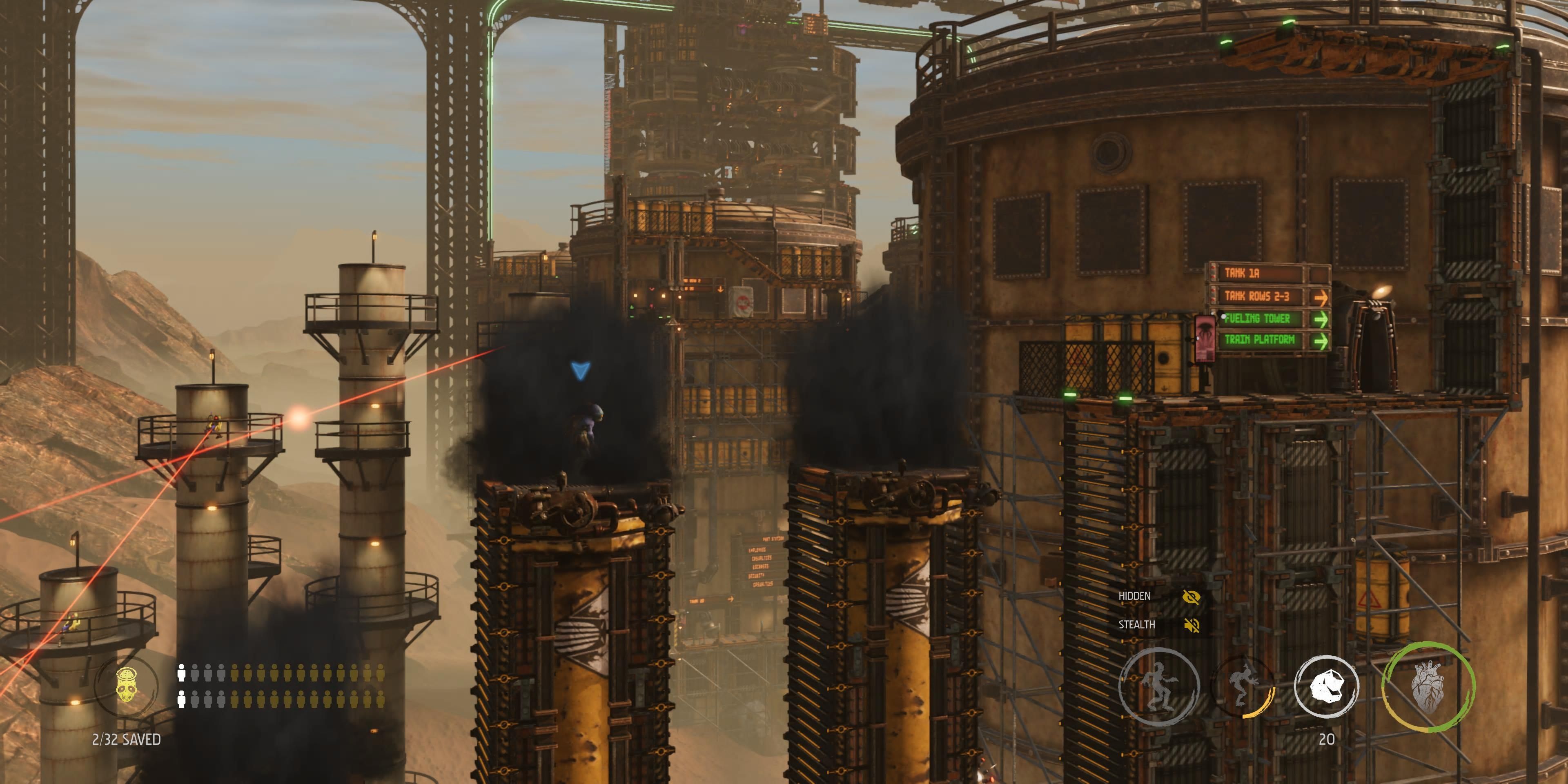 Smoke stacks in Oddworld Soulstorm