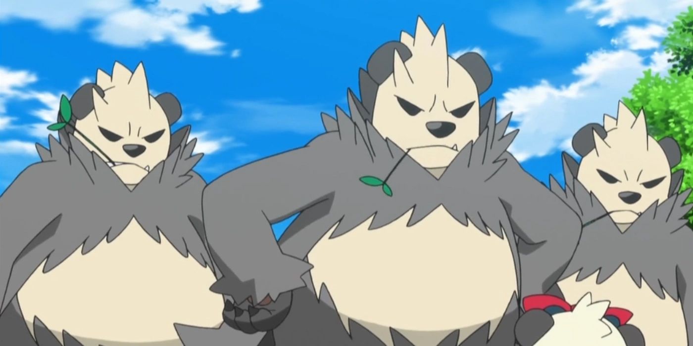 Pokemon False Swipe pangoro fighting type dark kalos gen 6 anime