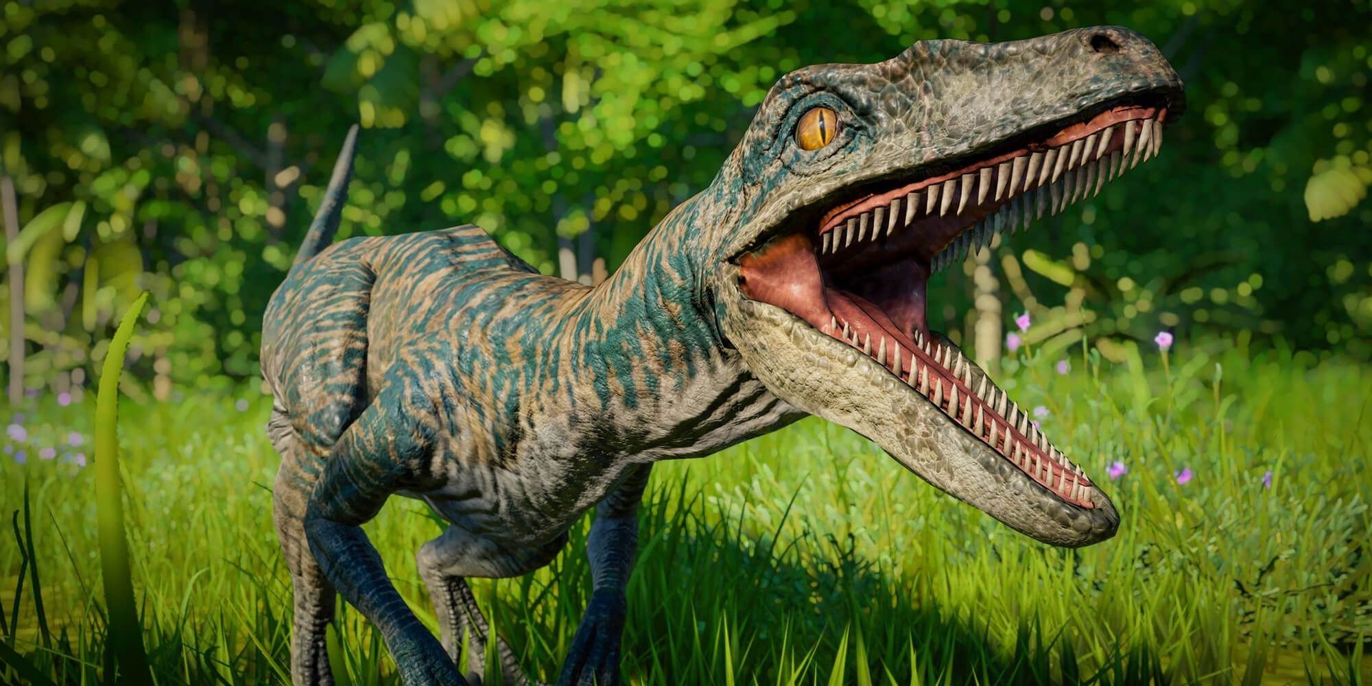 Velociraptor Screeches And Bares Fangs