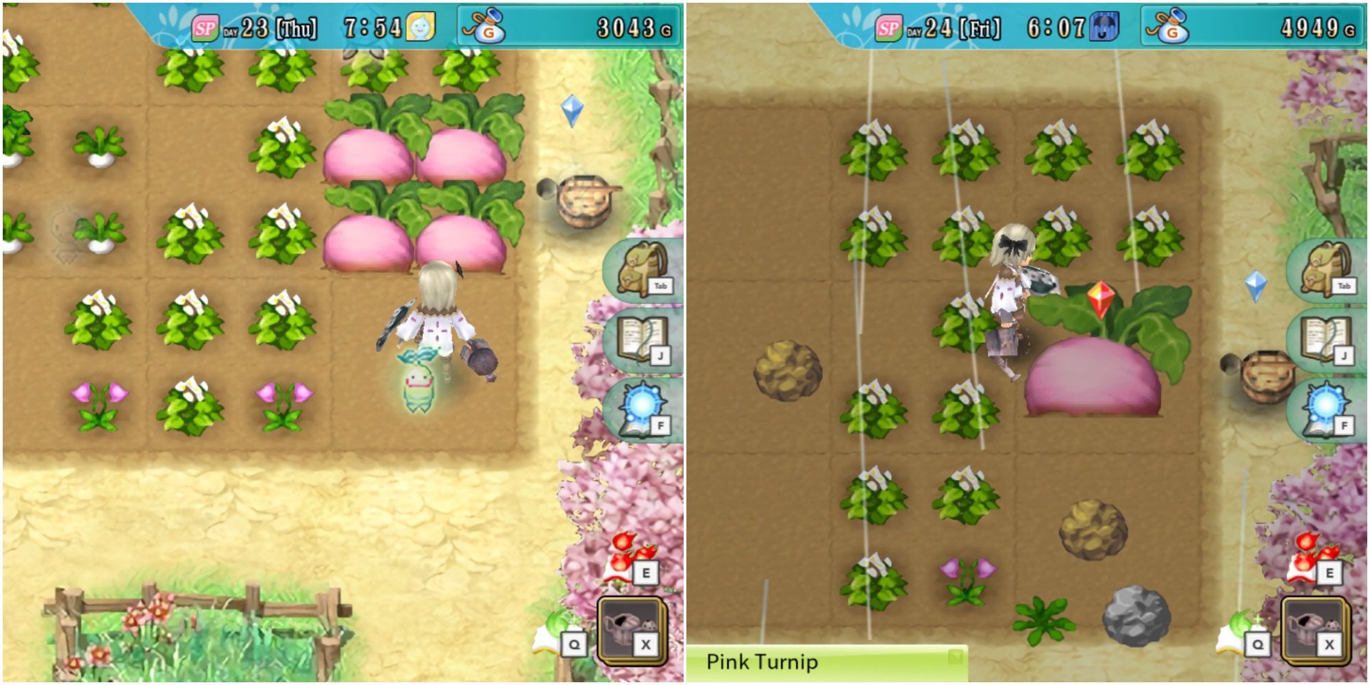 Rune Factory 4 Special Colossal Pink Crop
