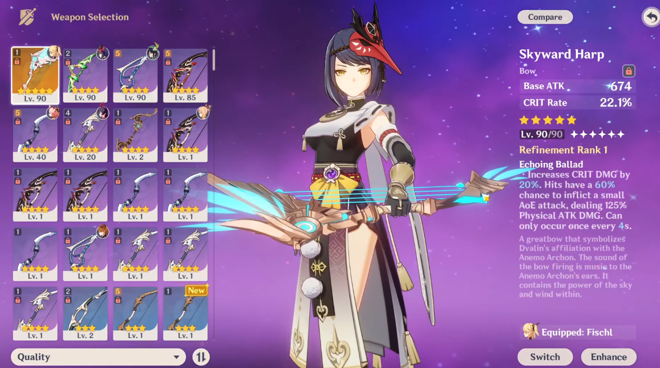 Best Weapons And Artifacts For Kujou Sara In Genshin Impact