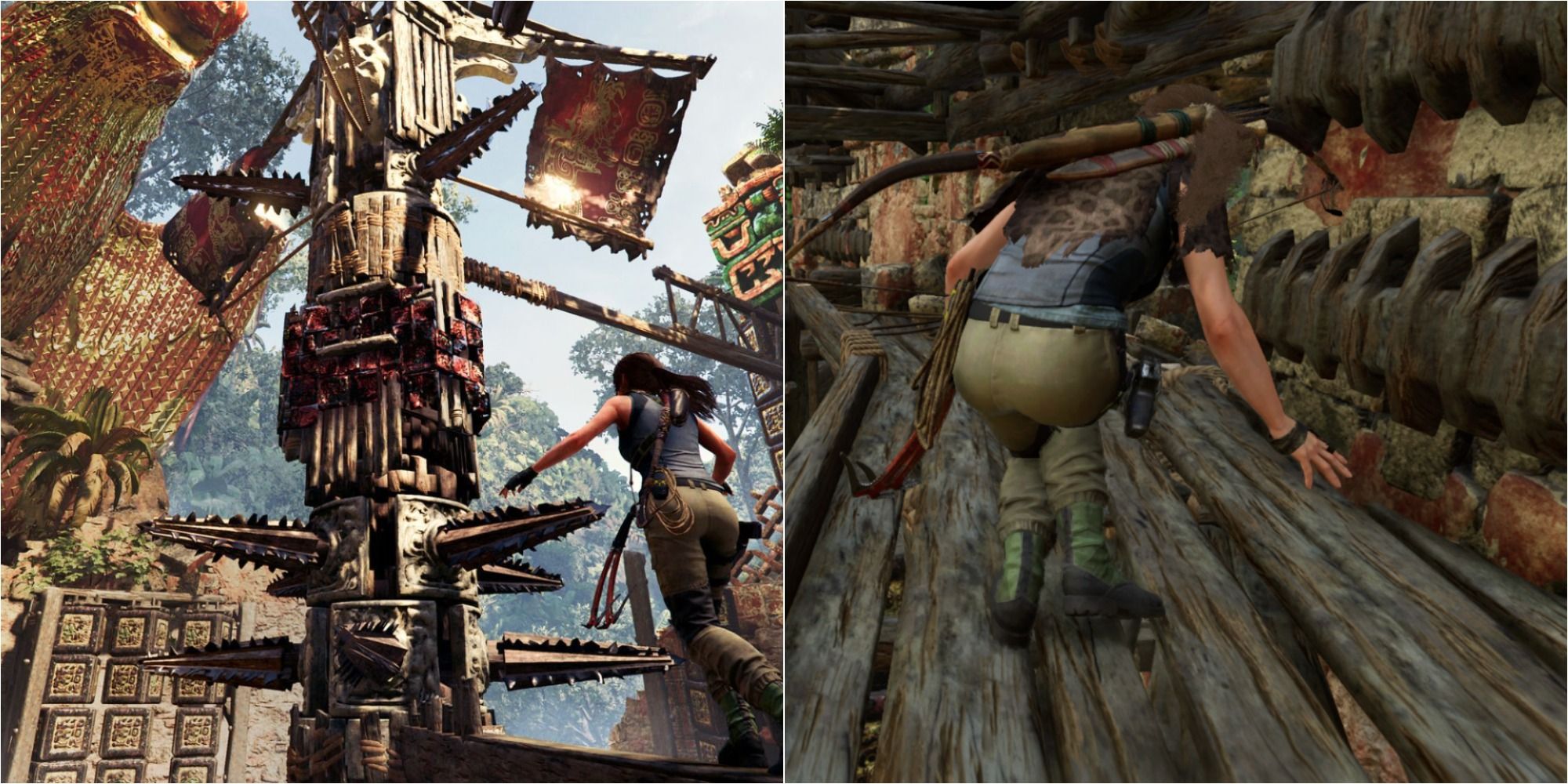 Shadow Of The Tomb Raider Trial Of The Eagle Featured Split Image