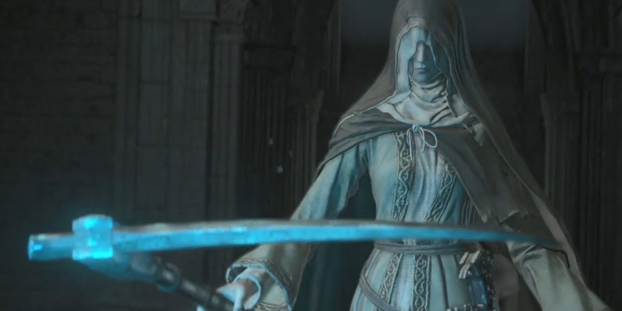 Sisiter Friede wearing the Ordained Set in Dark Souls 3
