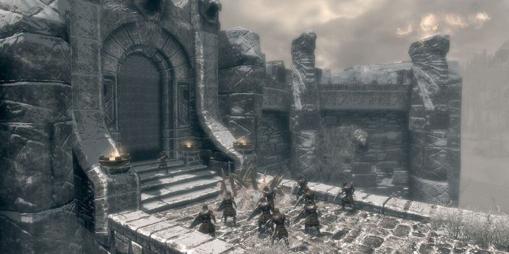 The beginning of the Battle For Windhelm in Skyrim