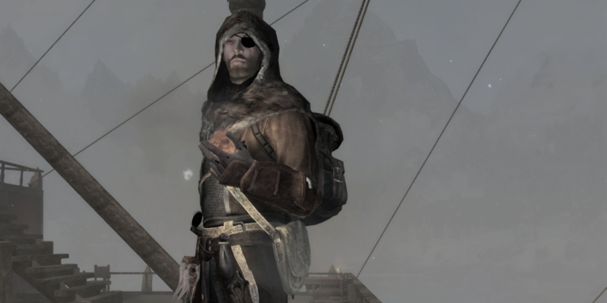 A breton stealth mage on a boat