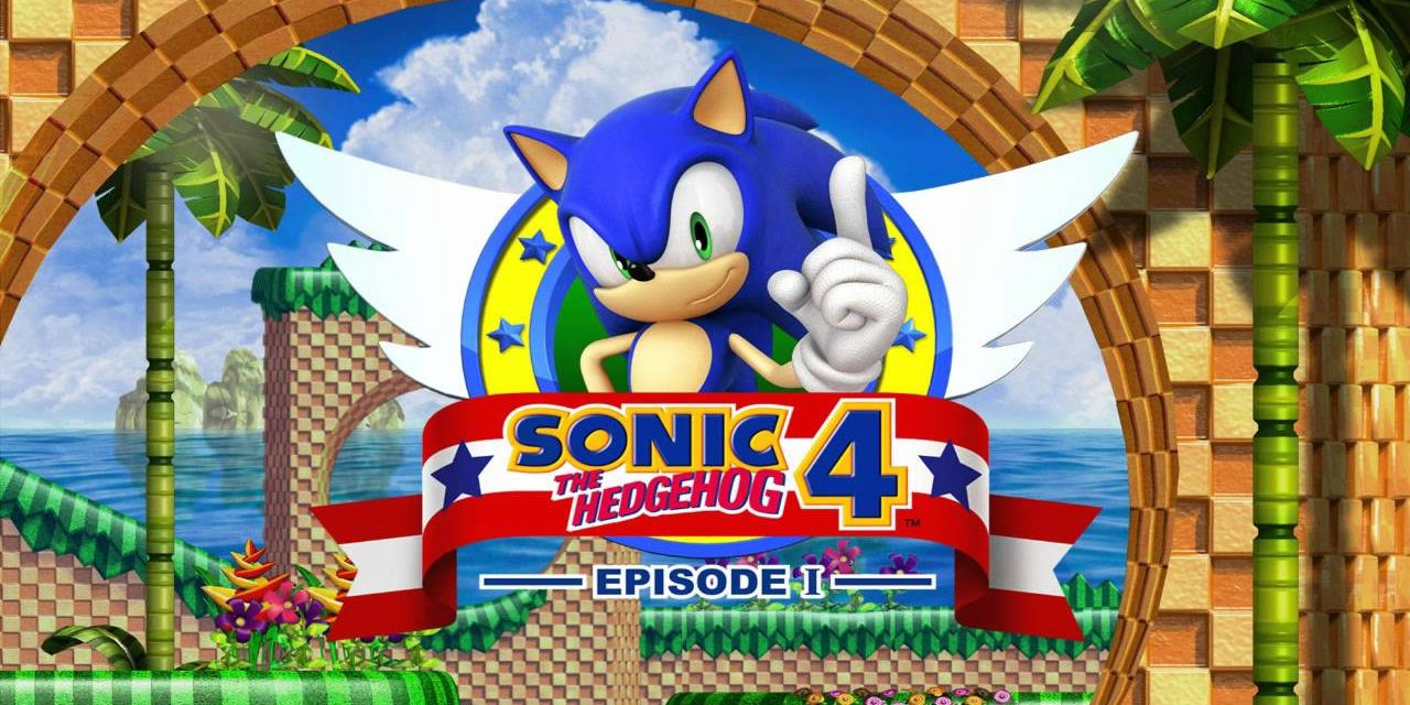 The title screen in Sonic the Hedgehog 4