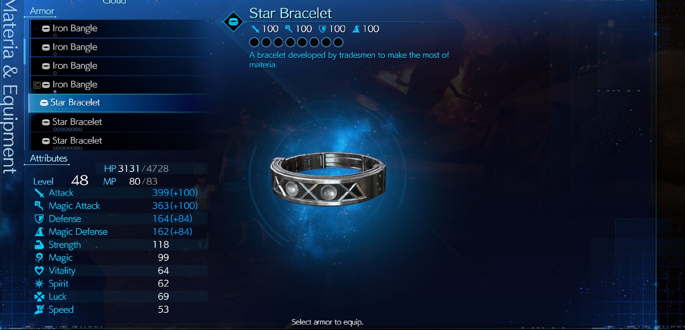 Star bracelet - jpg