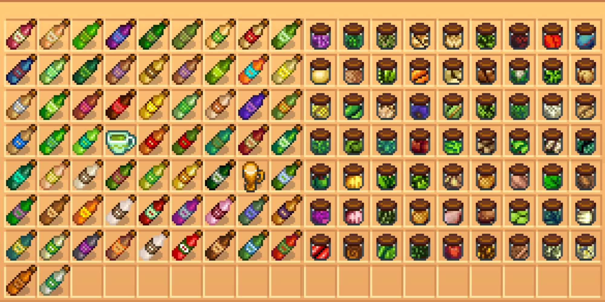 Icons from the Artisan Good Icons mod for Stardew Valley