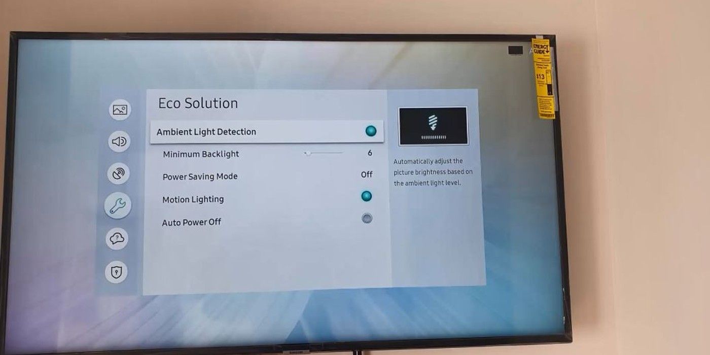 TV power saving mode