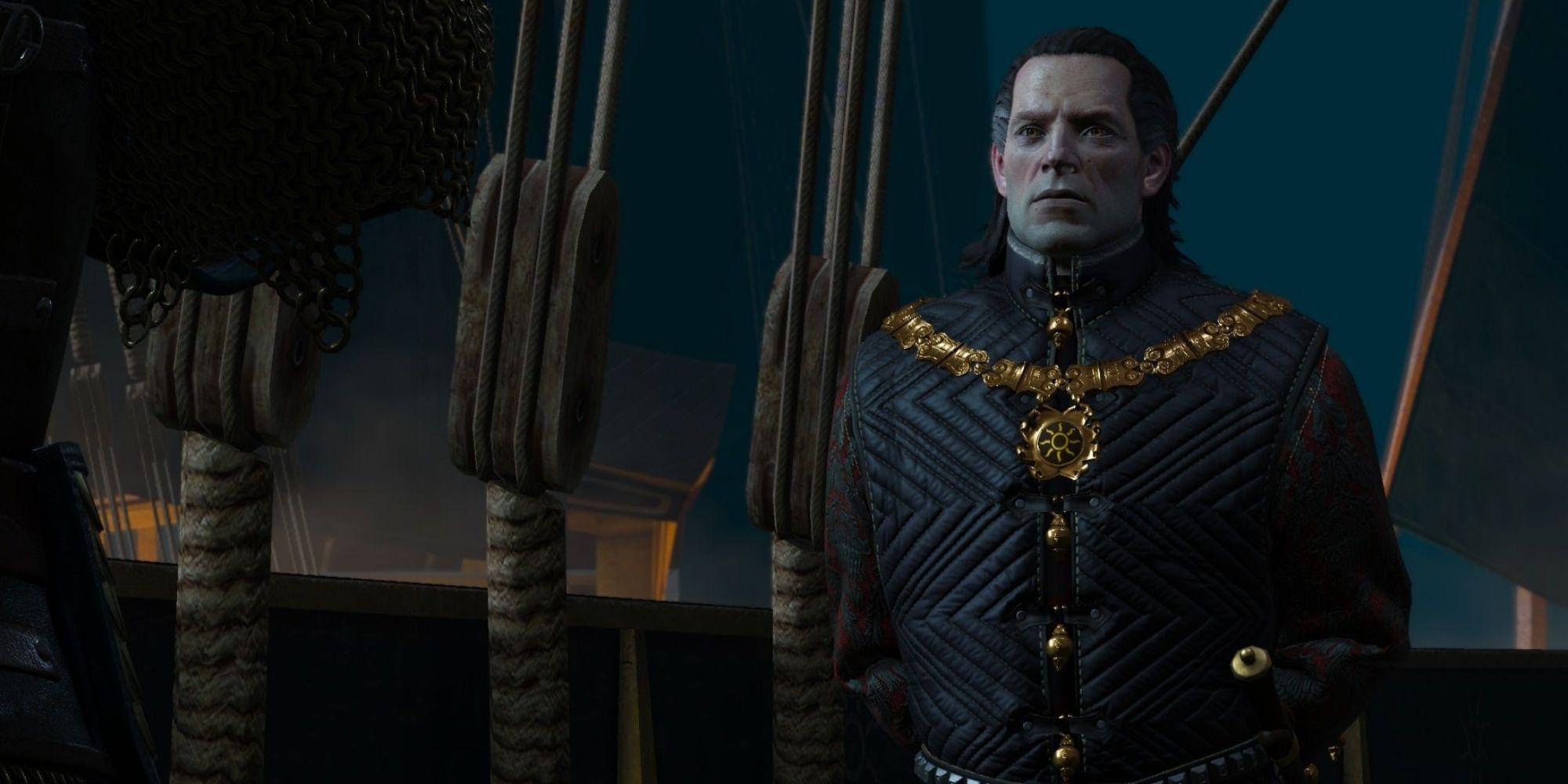 The Witcher 3 Screenshot Of Emhyr Var Emreis On Ship