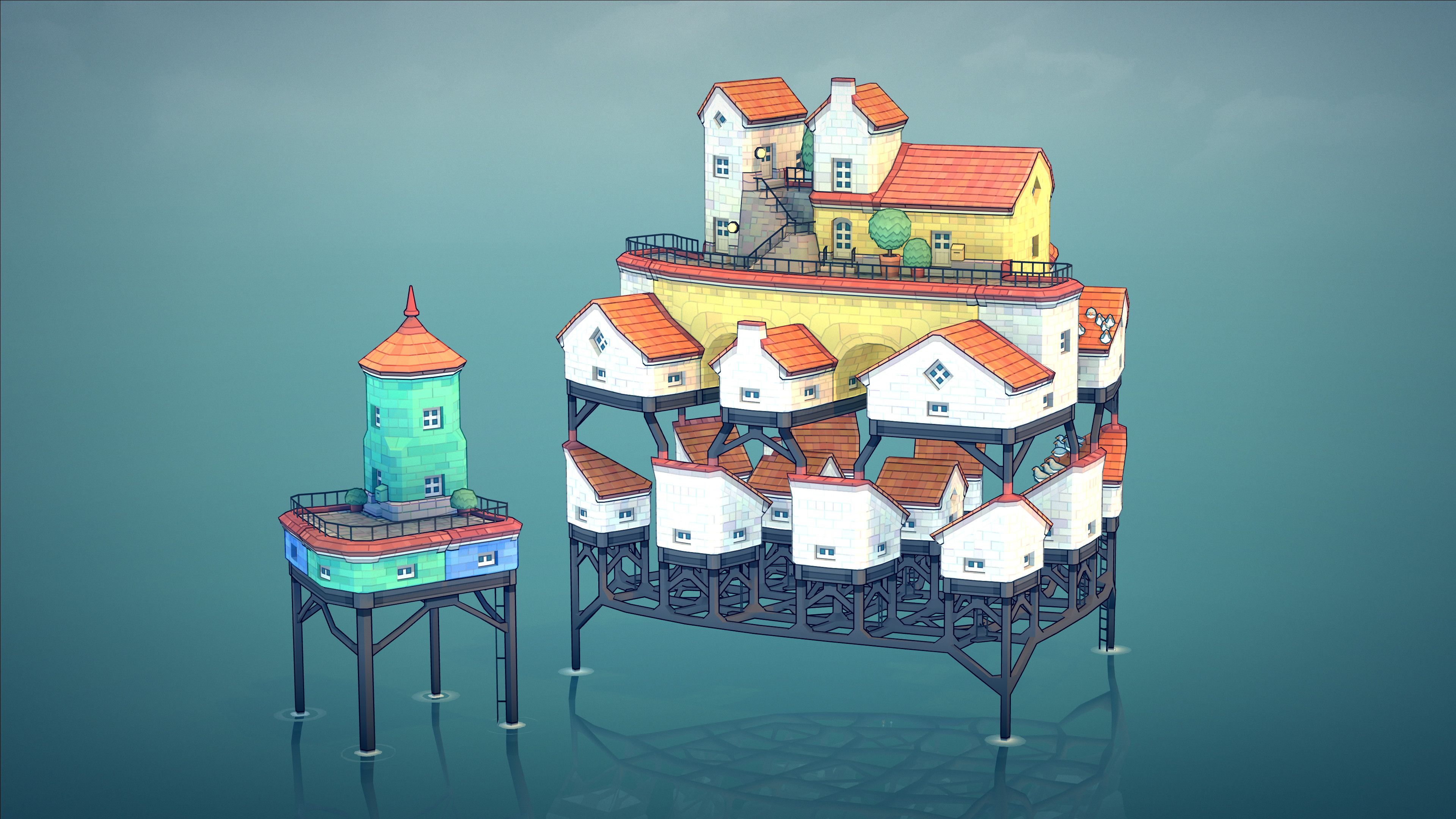 Experience The Gentle Tranquility Of Townscaper On Your Browser