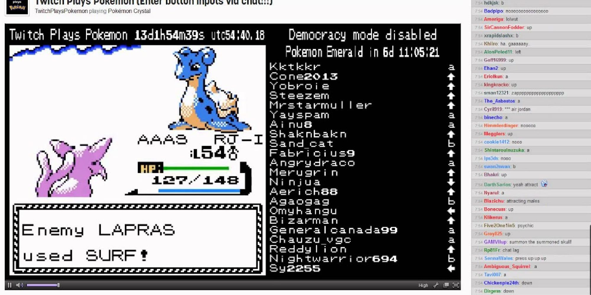 Twitch Chat Beats Pokemon Crystal In Only 36 Hours