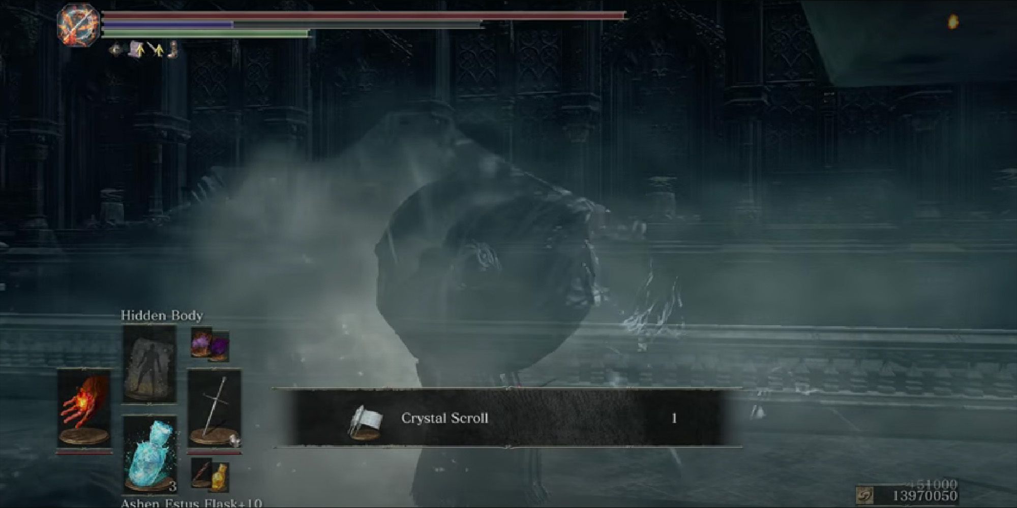 Crystal Scroll location in Dark Souls 3 in the Grand Archives