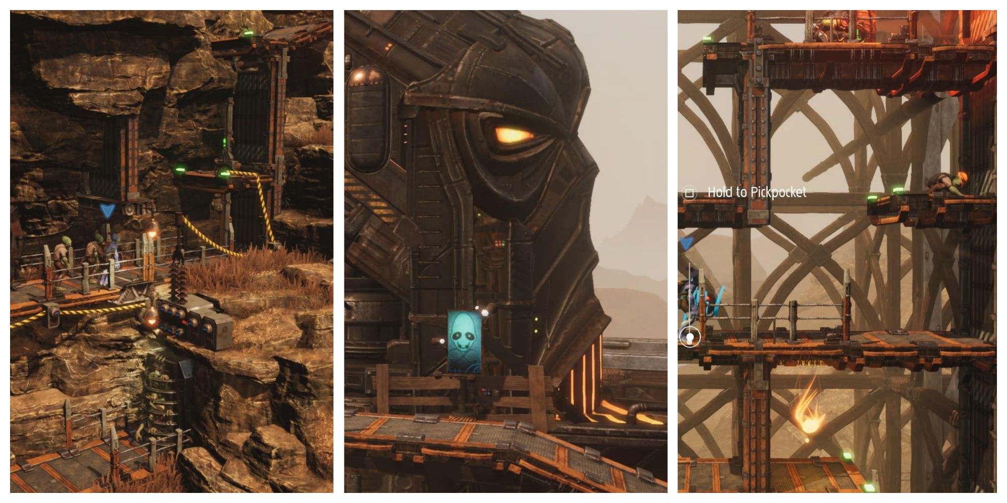 Reunion at the Old Trellis stage in Oddworld Soulstorm