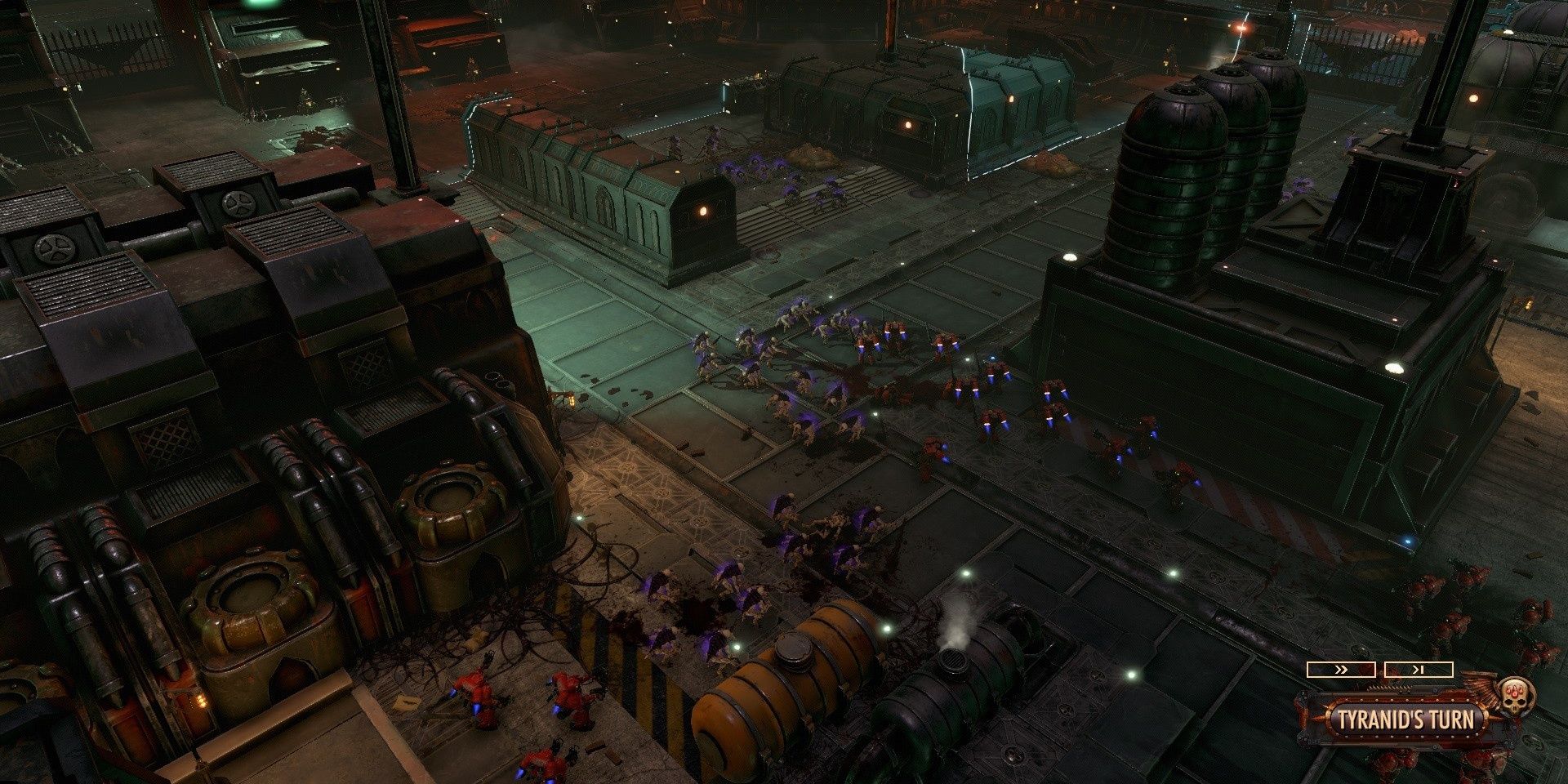 WH40K Battlesector swarm-filled battlefield
