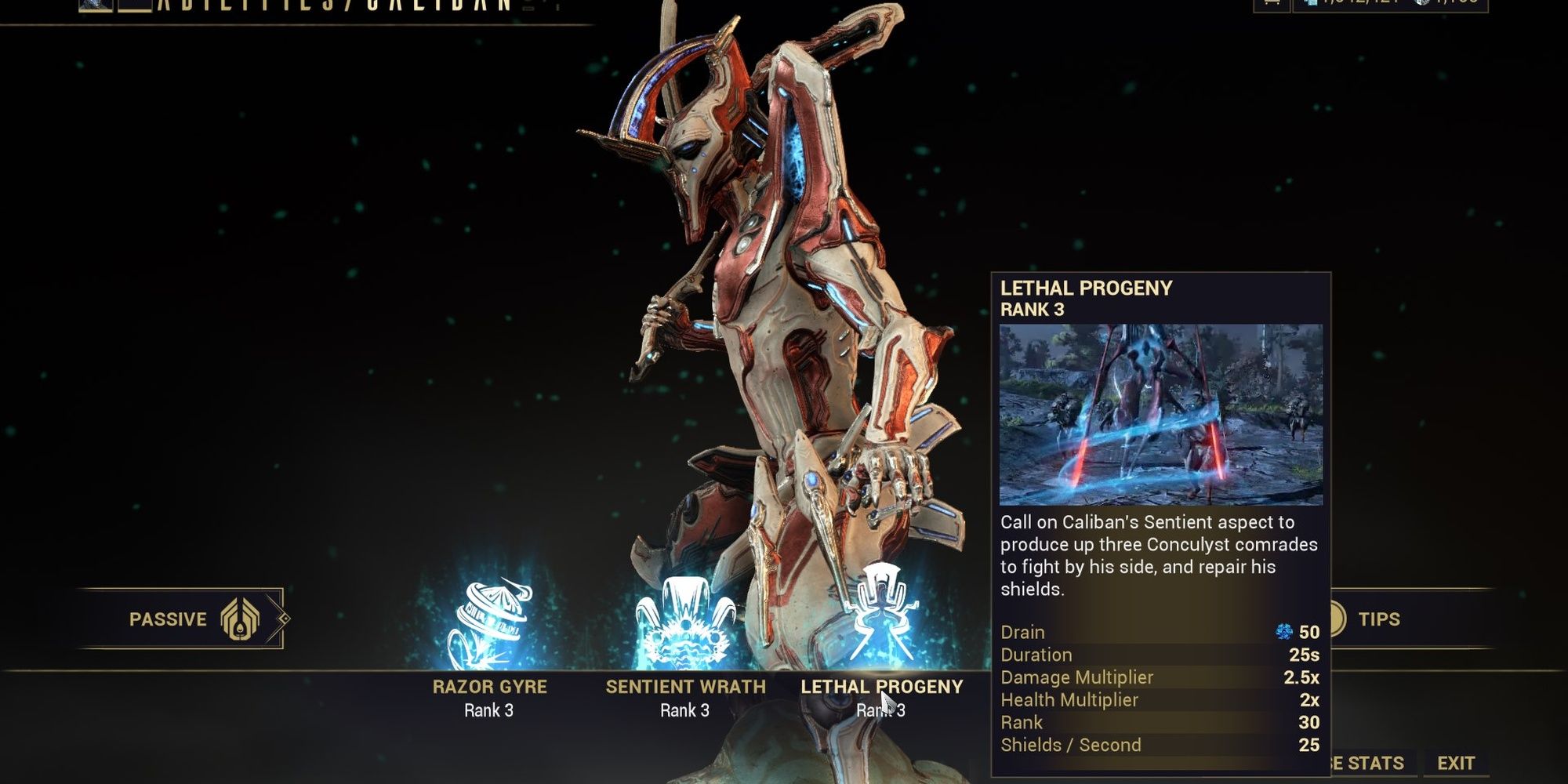 Warframe Caliban 3rd Ability