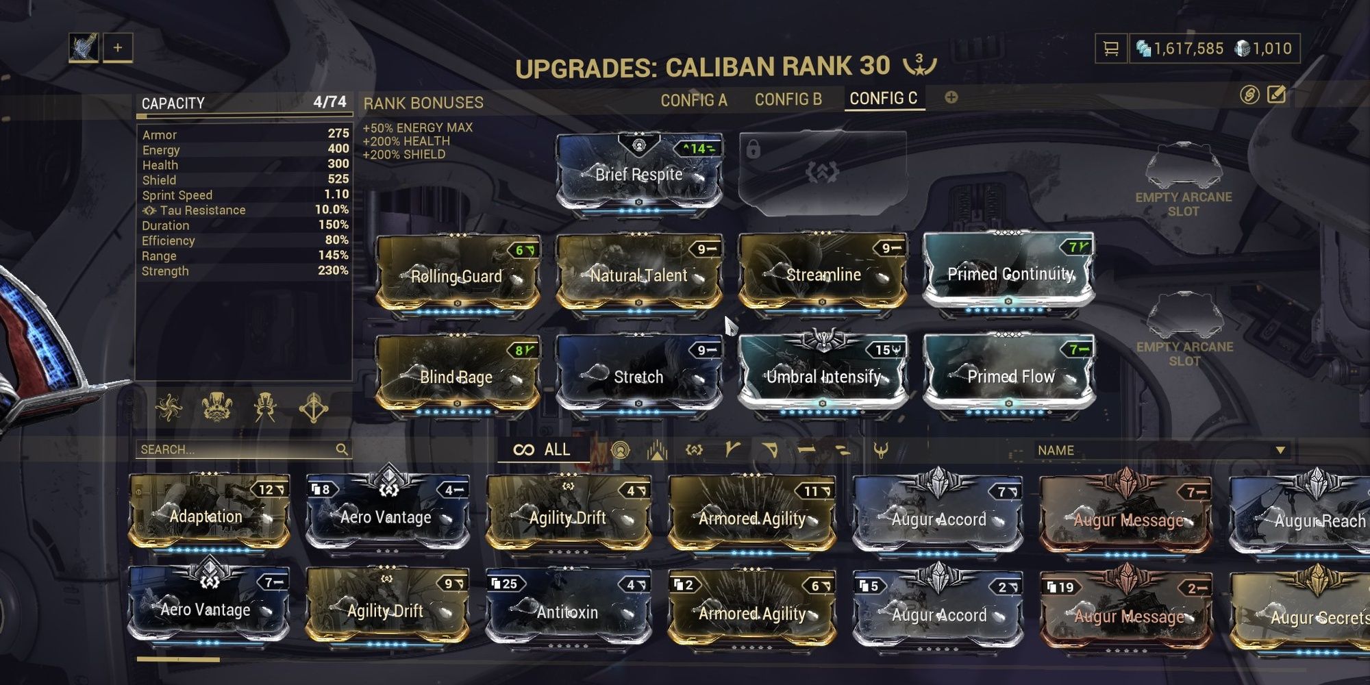 Warframe Caliban Larva Build