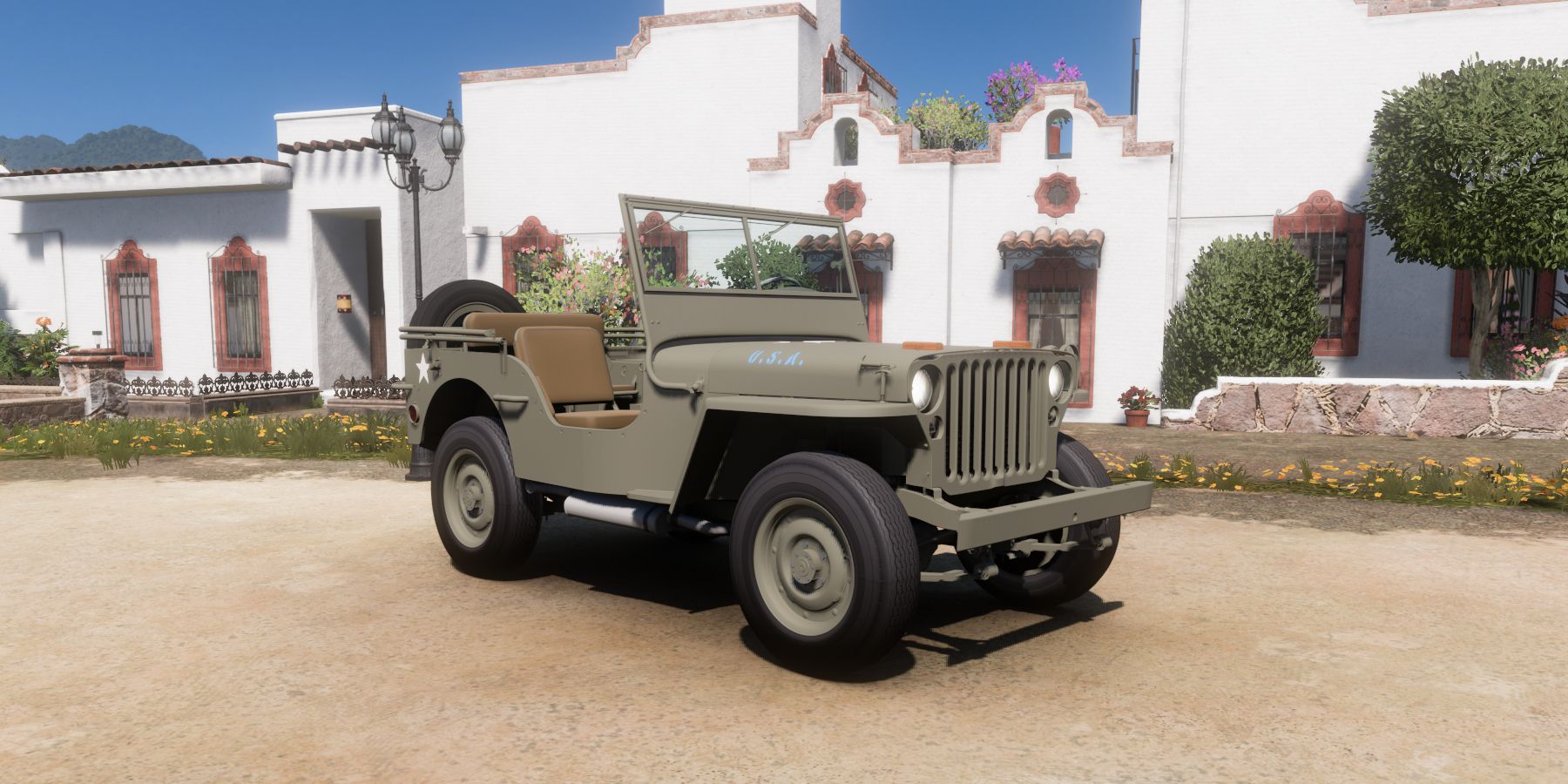 A 1945 Willys MB Jeep in Forza Horizon 5