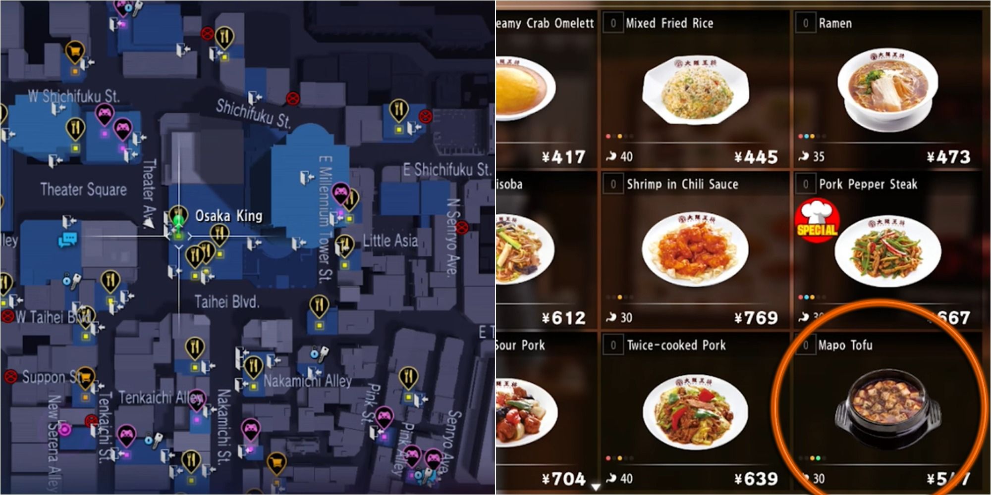 Yakuza 6 Osaka King Split Image Location And Mapo Tofu