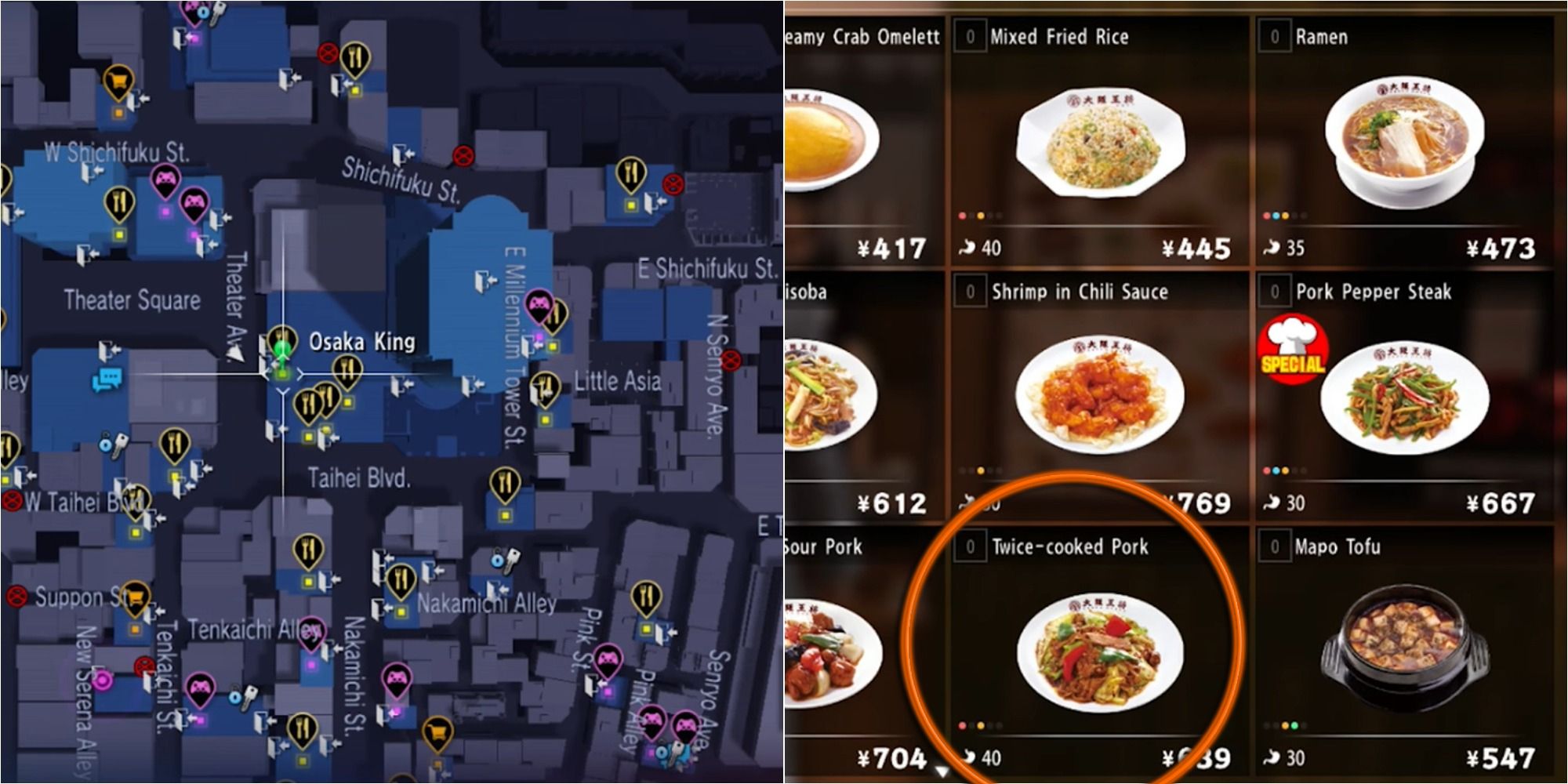 Yakuza 6 Osaka King Split Image Location And Twice-Cooked Pork