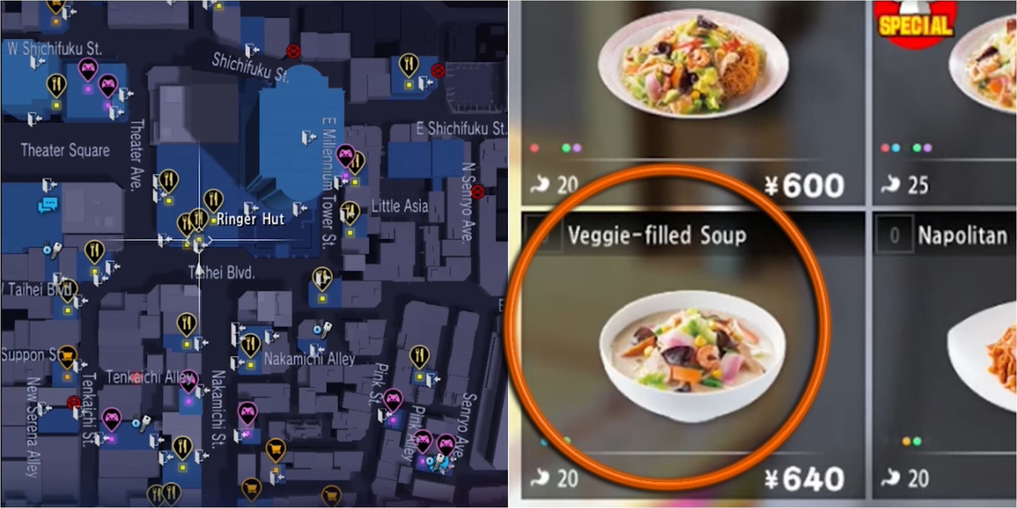 Yakuza 6 Split Image Ringer Hut Location and Veggie-Filled Soup