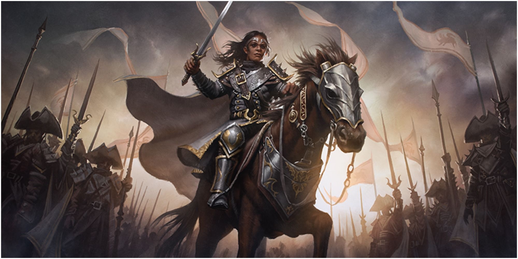 13 Strongest Human Tribal Commanders In MTG   Adeline Mtg Knight Art Bryan Sola 