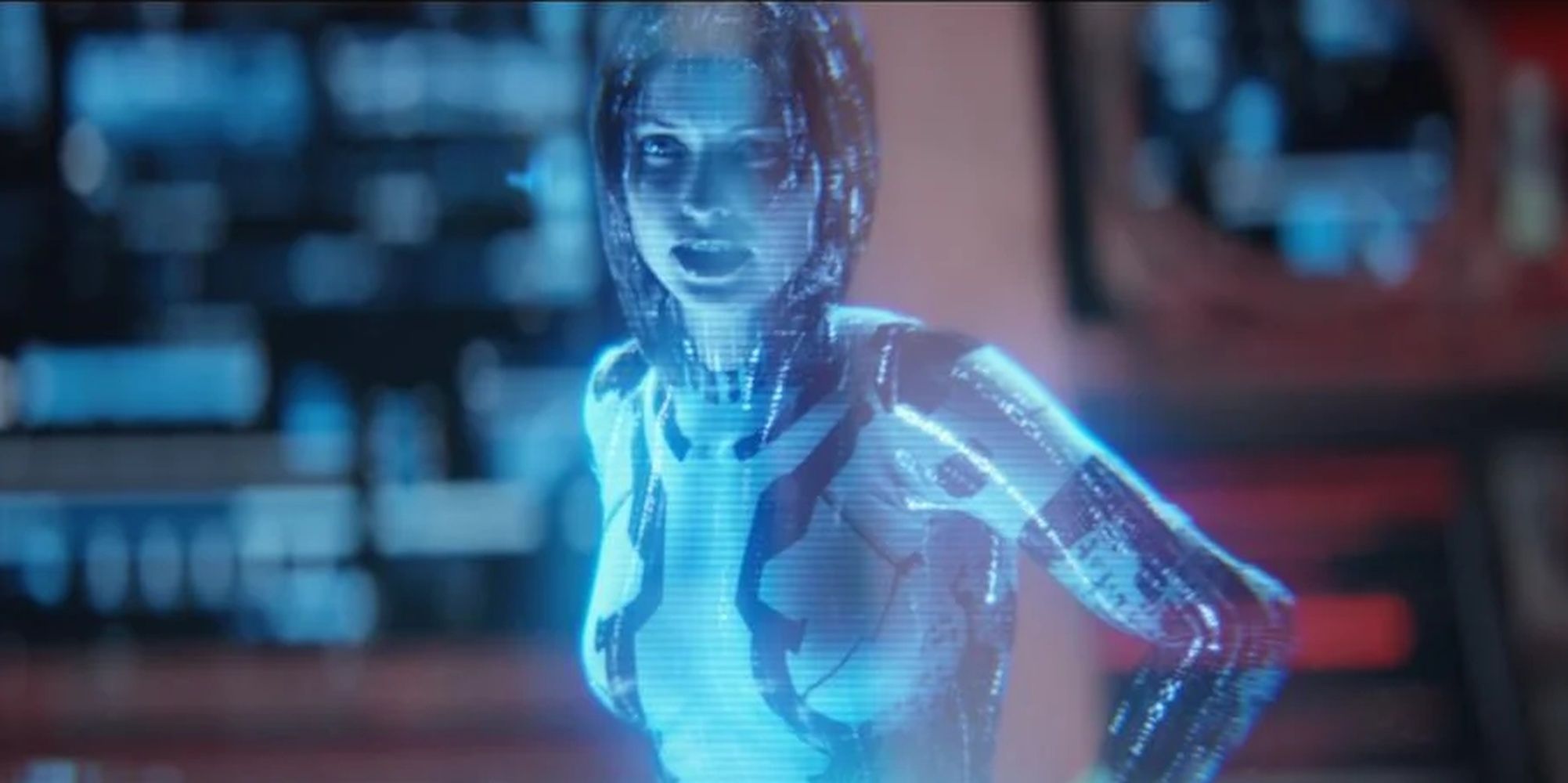 Halo 2: Cortana's Updated Character Model As She Appears In Halo 2 Cutscenes