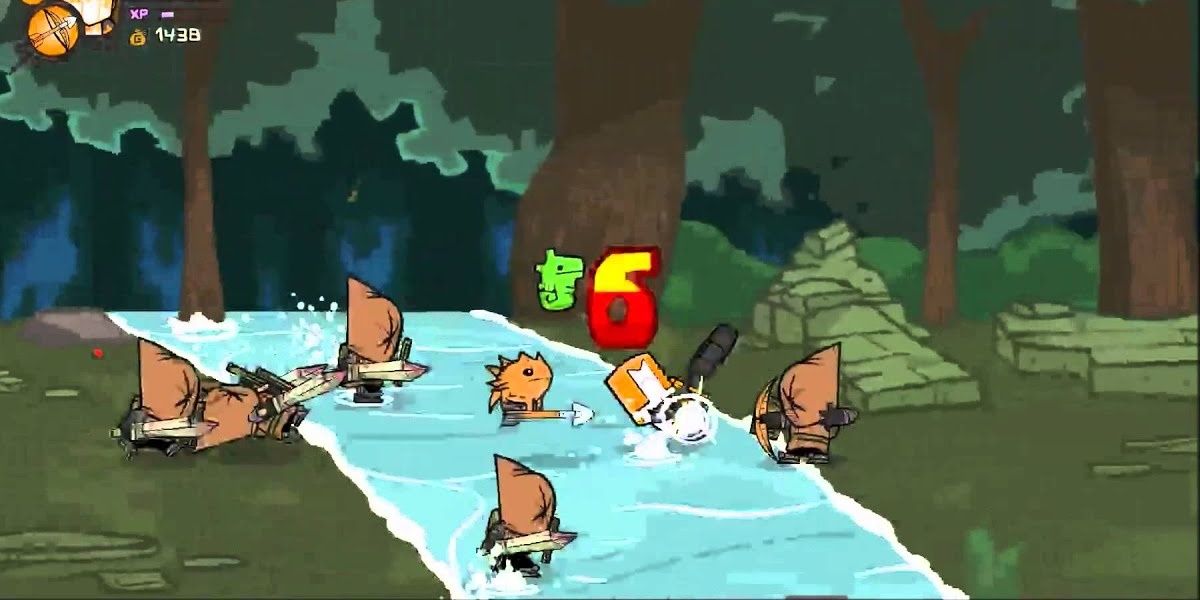 Thieves Forest - Castle Crashers Orange Knight fights Thieves