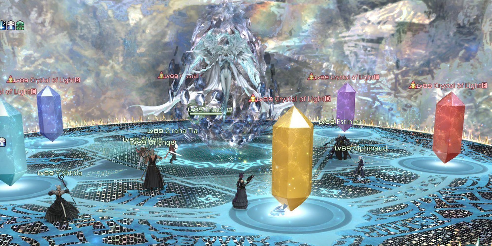 hydaelyn summoning crystals of light in the mothercrystal trial