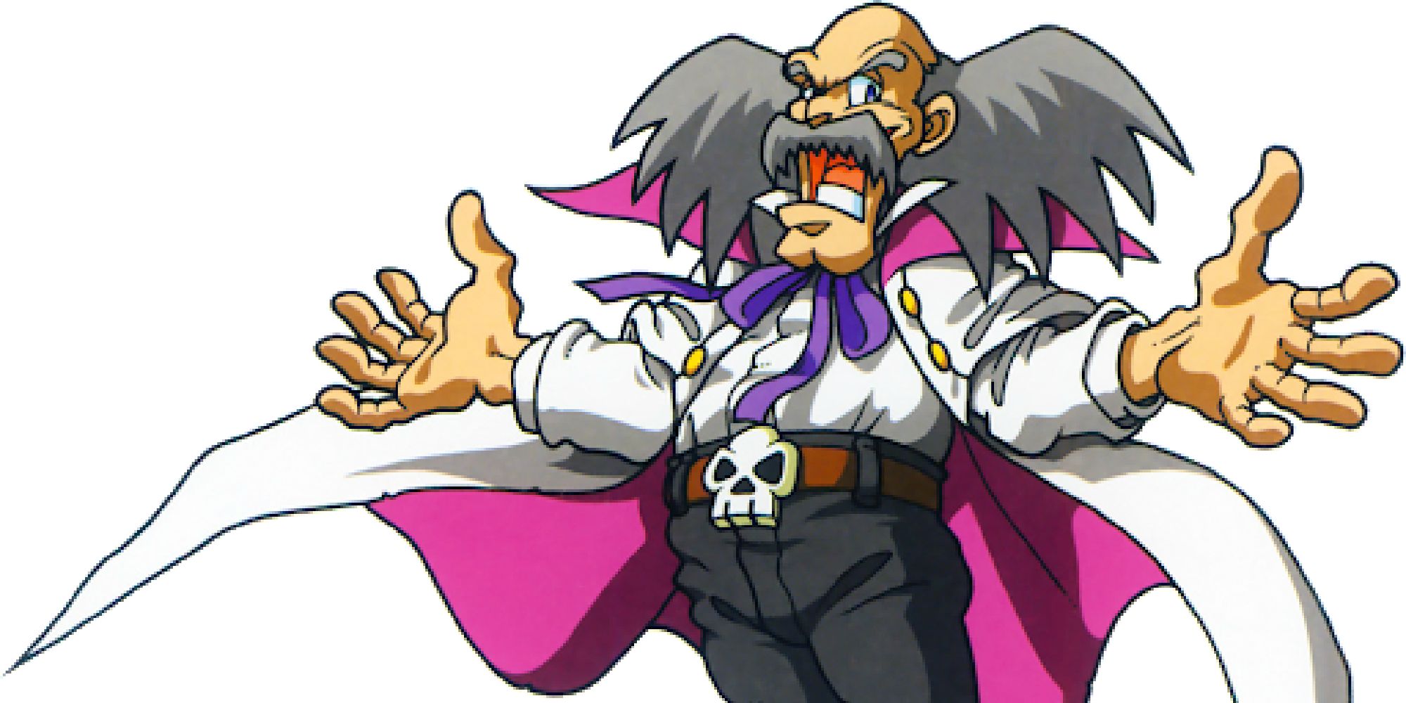 Dr. Wily from Mega Man laughs maniacally