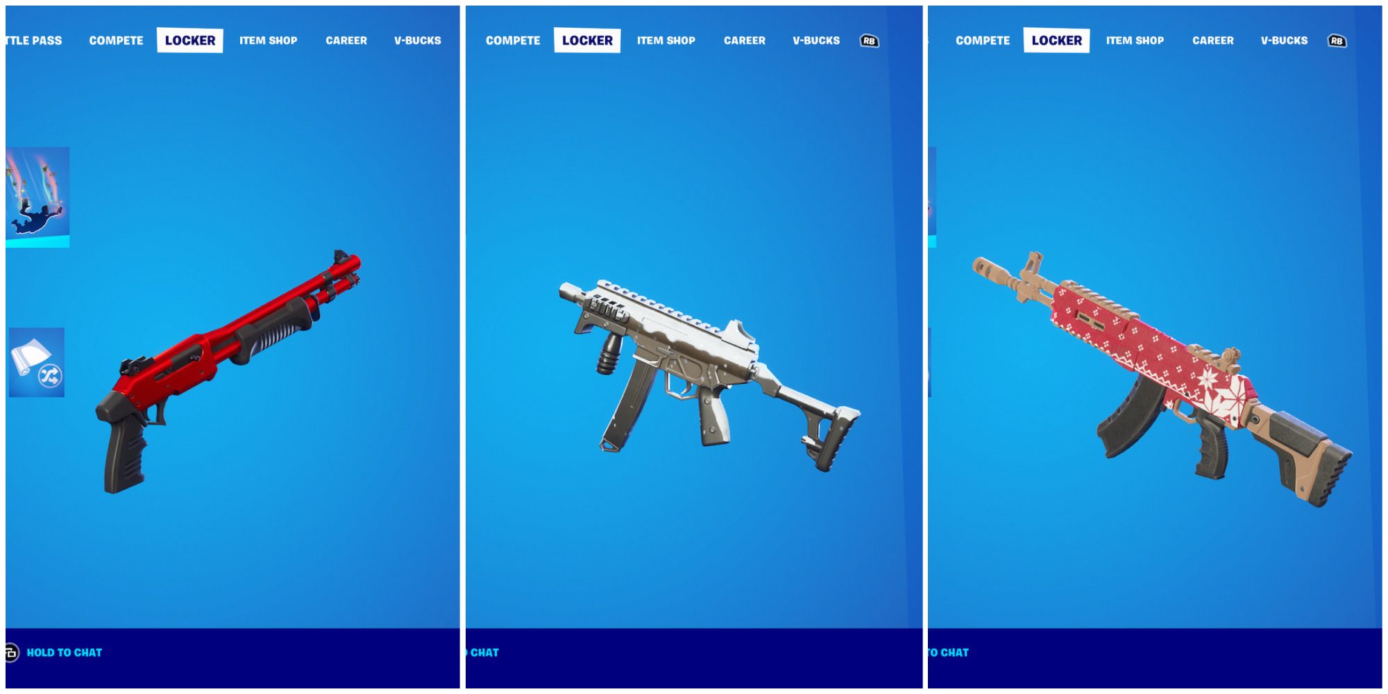 fortnite chapter 3 shotgun, smg, assault rifle featured