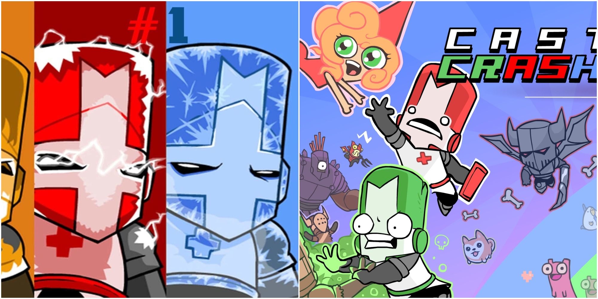 Castle Crashers Remastered - All Bosses + Ending 