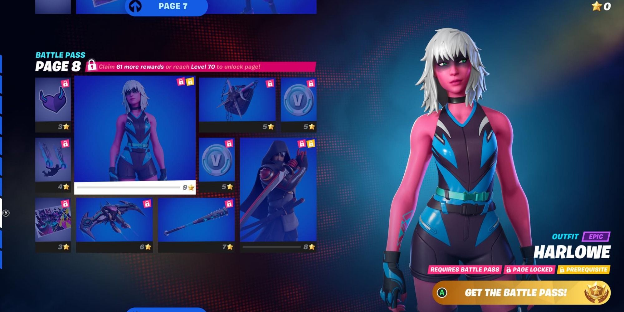 harlowe skin battle pass fortnite