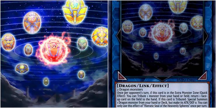 Yugioh hieratic seal of the heavenly spheres