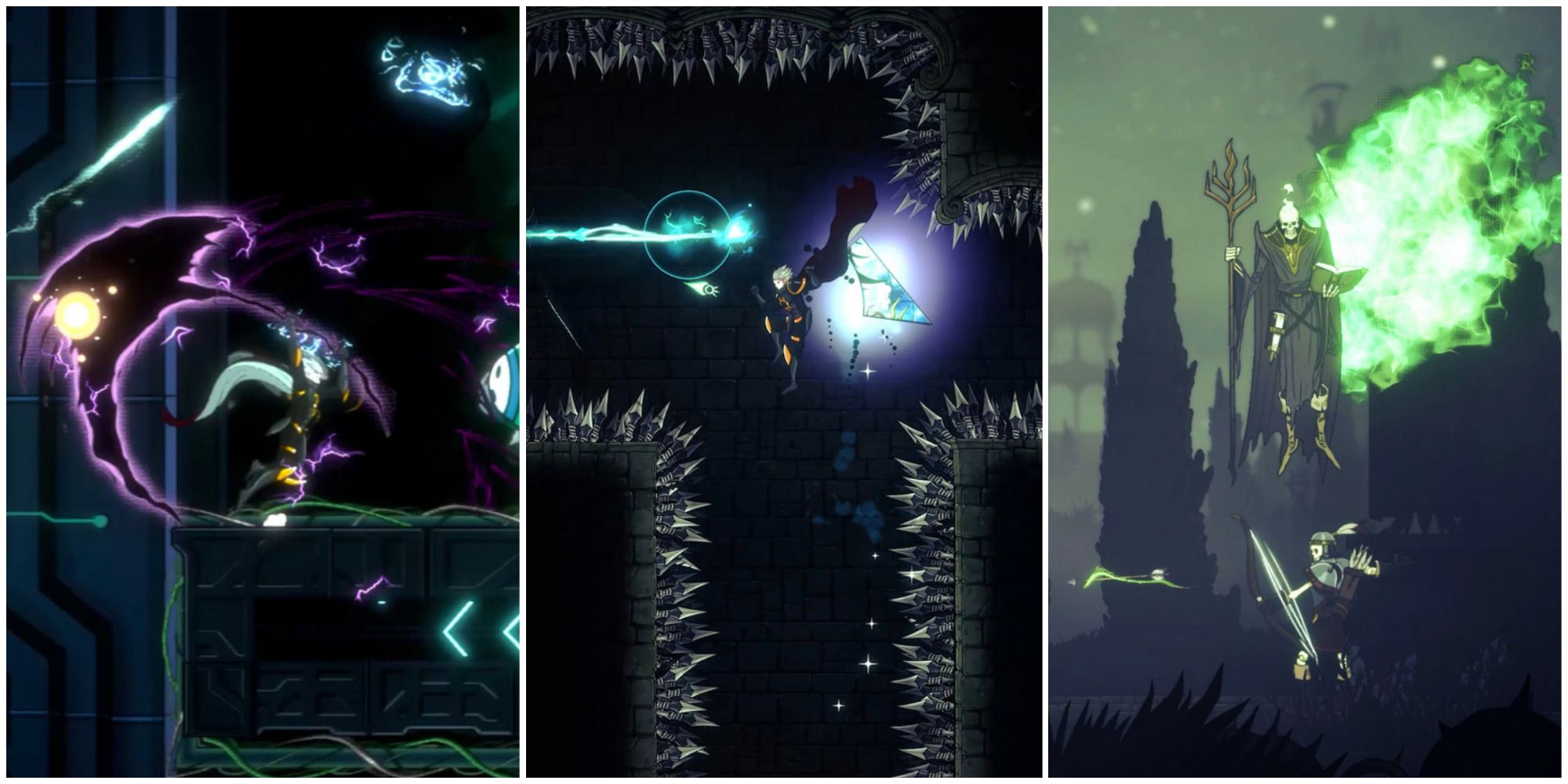 king of darkness shadow attack, spike area magic attack, skeletong wizard and archer aeterna noctis featured