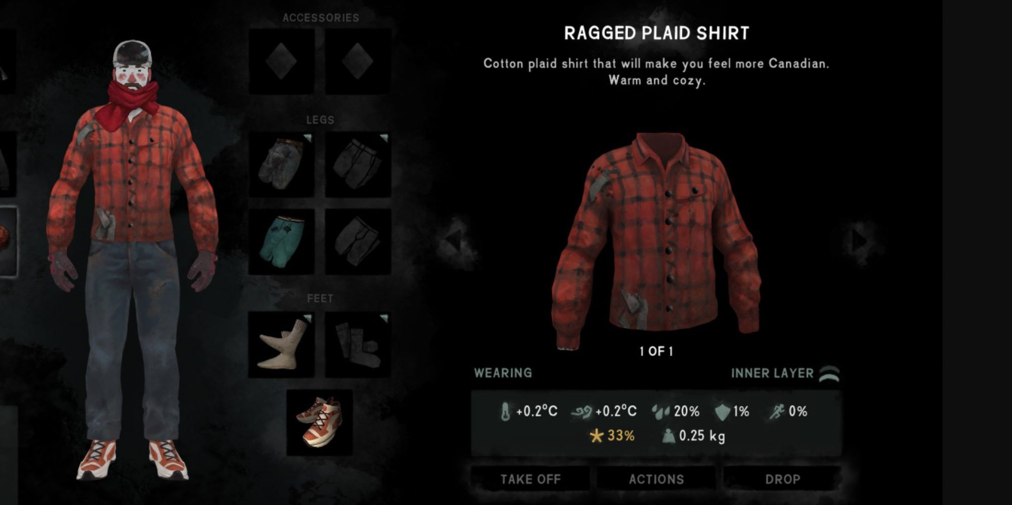 The Long Dark: Warm Clothing In Inventory And Subsequent Protective Stats