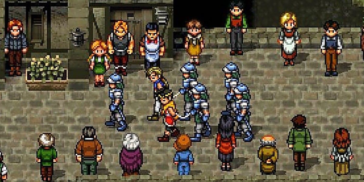 The Suikoden Series Two characters arrested by knights screenshot 