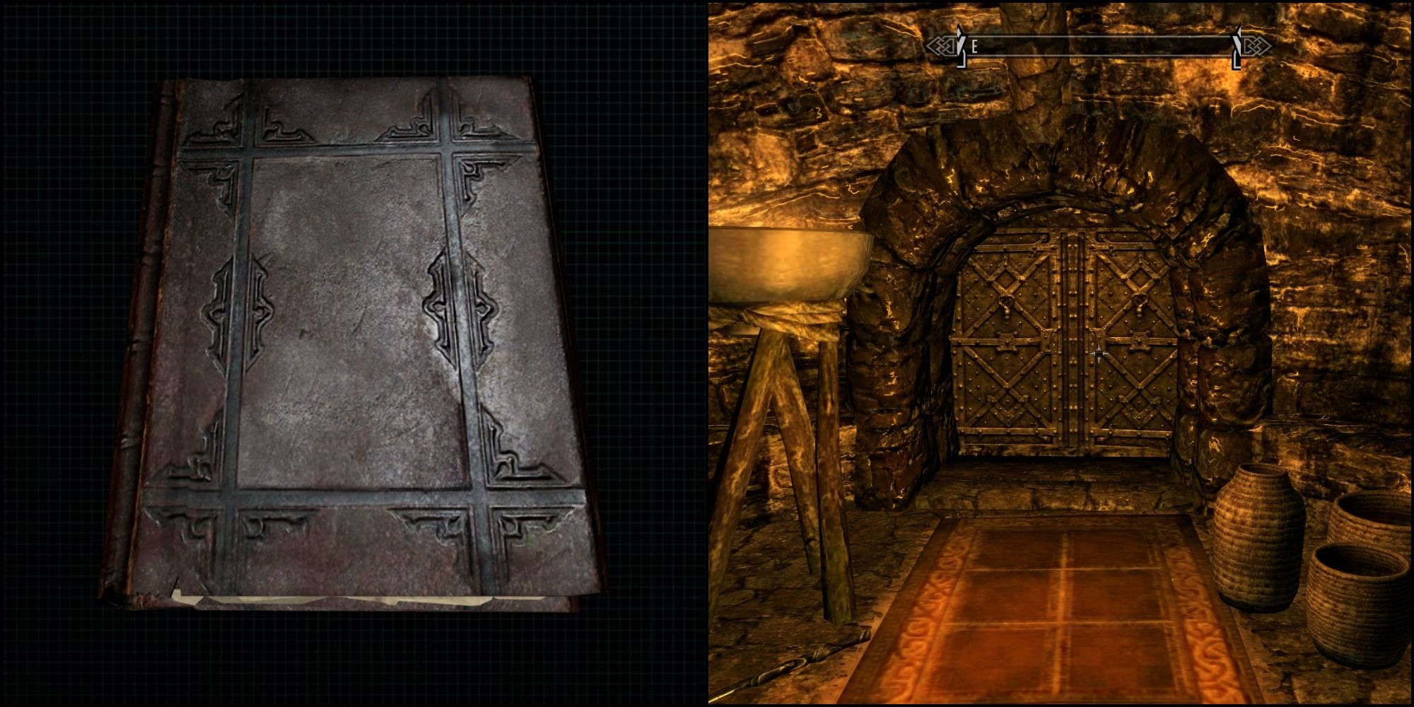 The Locked room book to the left and a locked treasury in the Thieves Guild on the right Skyrim