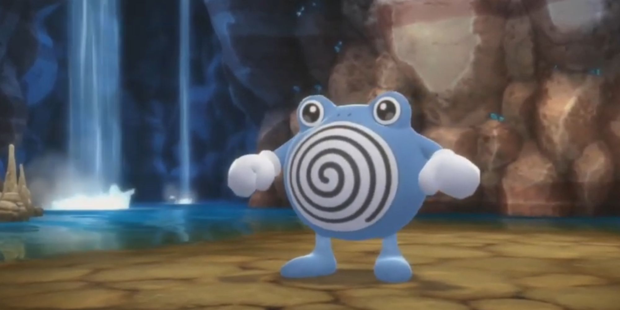 Poliwhirl in the Grand Underground in Pokemon BDSP