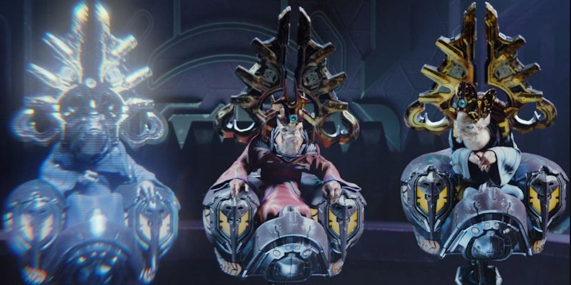 Halo: The Prophets Of The Covenant Leading A High Council Meeting