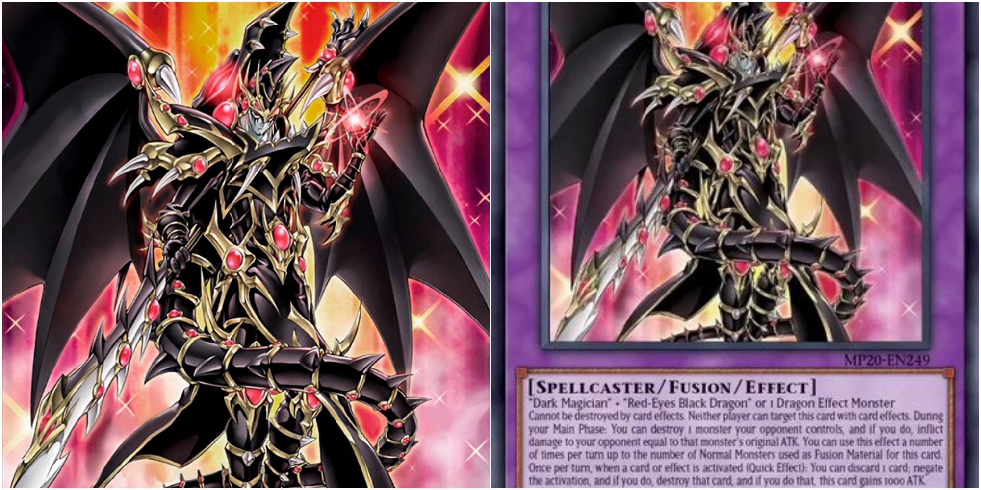 red eyes dark dargoon card art and text