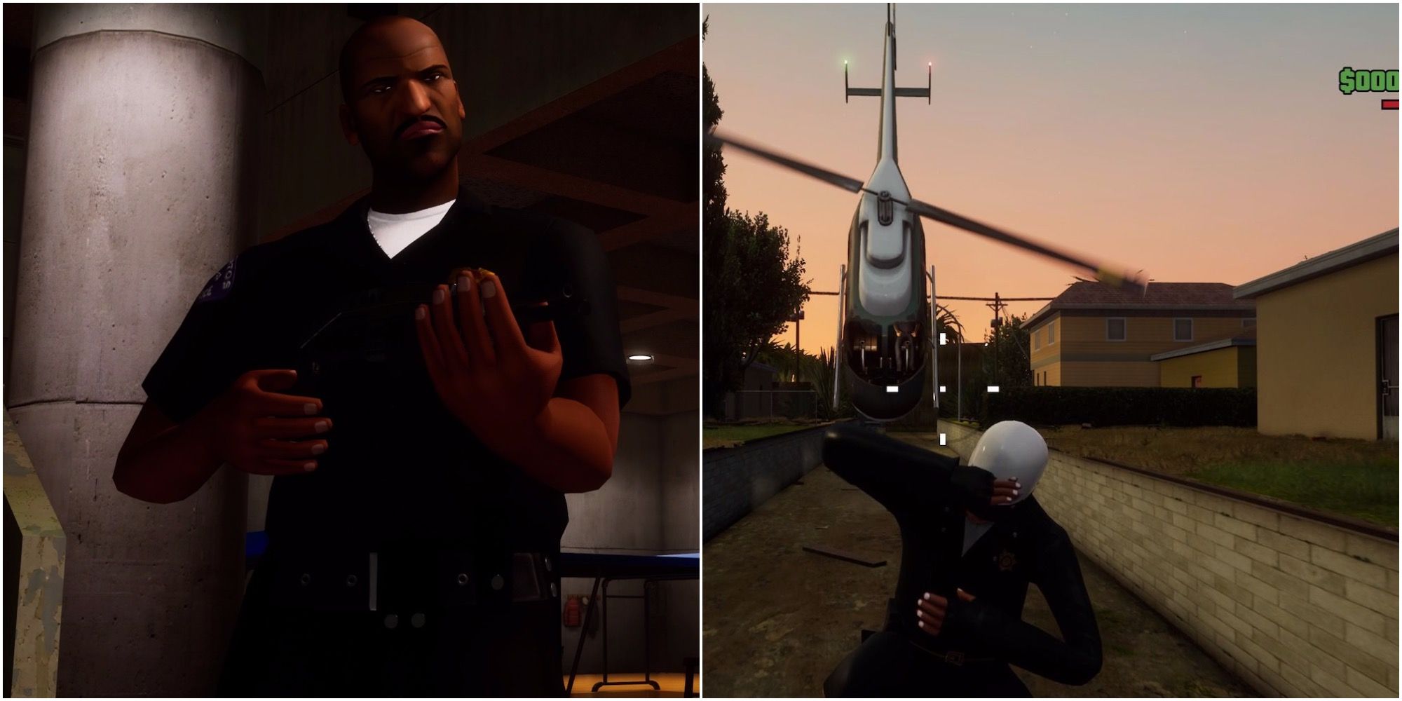 san andreas split image tenpenny and railshooting mission