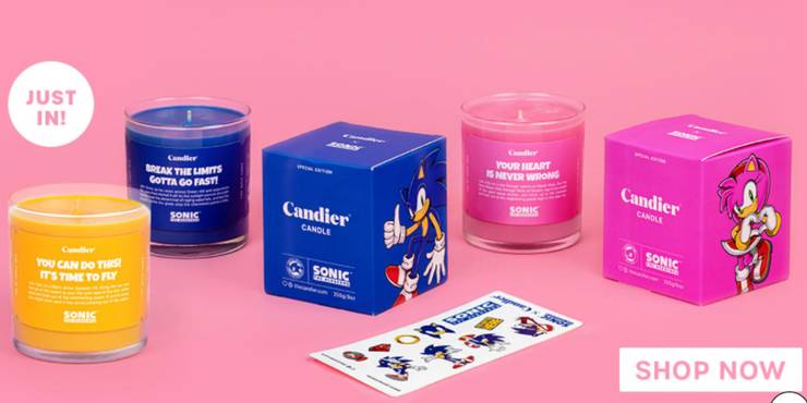 Sonic scented candles visual