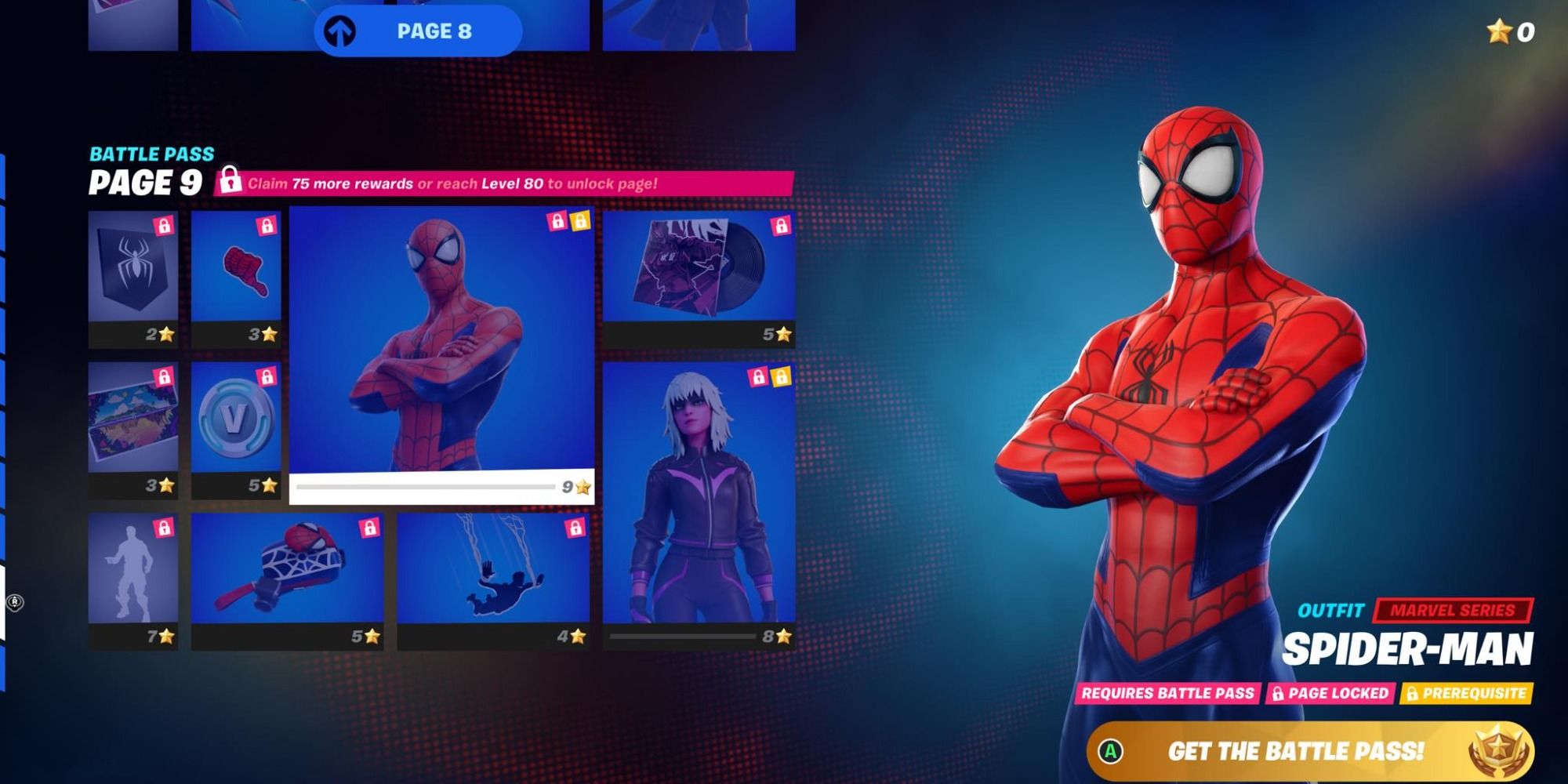 spider-man skin battle pass fortnite