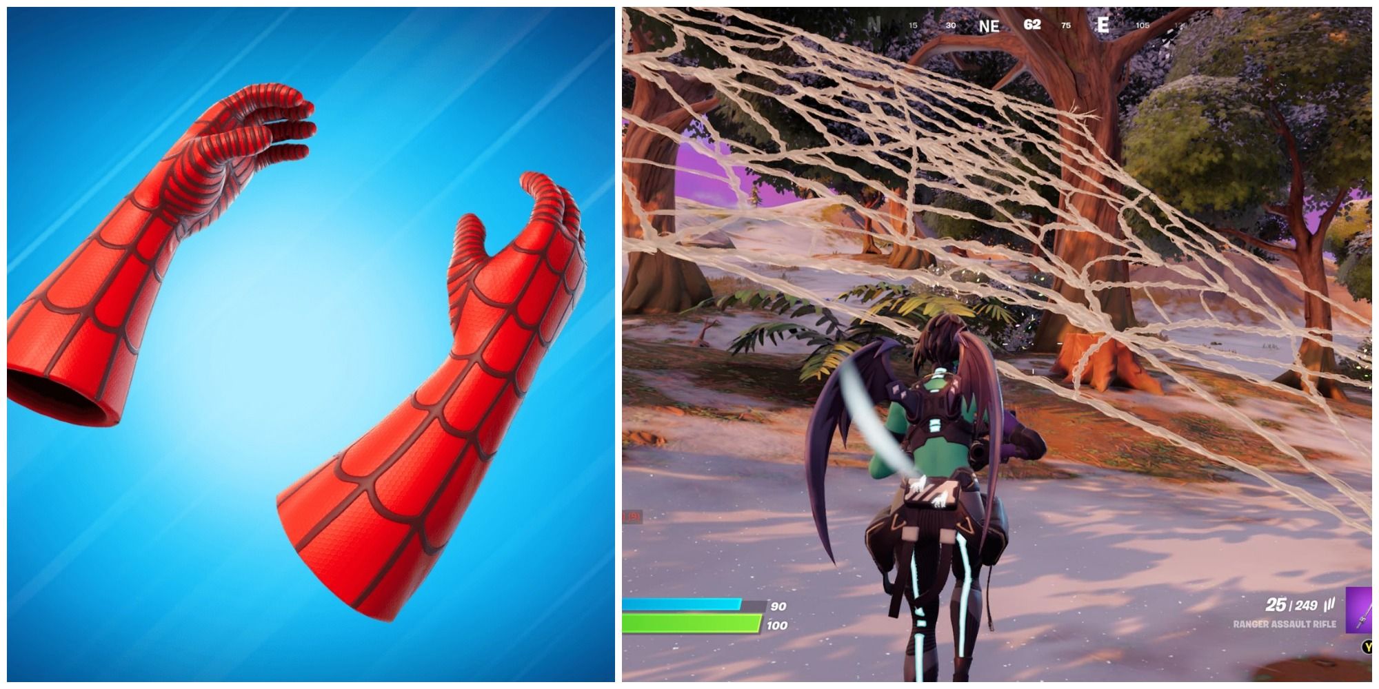spider-man's web shooters and webs fortnite